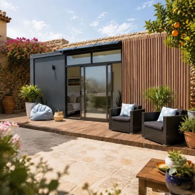 Prefab 20ft Expandable Modular Home Steel Frame Container House for Living-img1