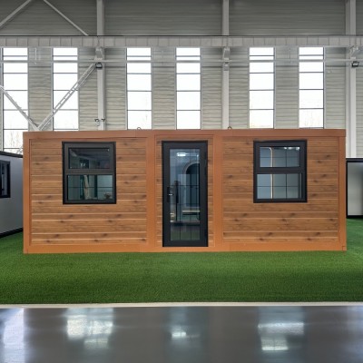 20ft Flat Roof Double Wing Expandable Container House Prefab Tiny Home