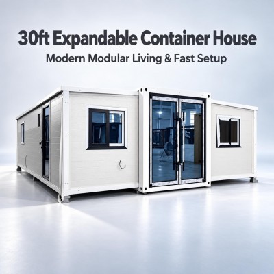30ft Double Wings Expandable Container House, Fast Assemble Modular Building