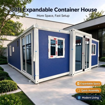 30ft Expandable Prefab Container House Modern Portable Residence