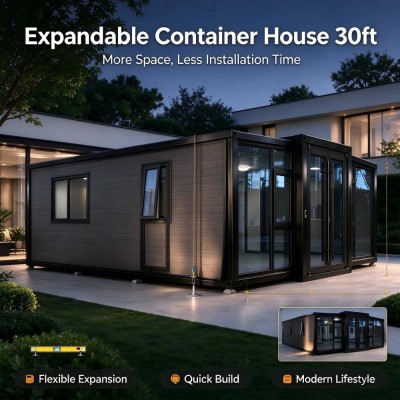 30ft Expandable Prefab Container House Flexible Expansion Residence